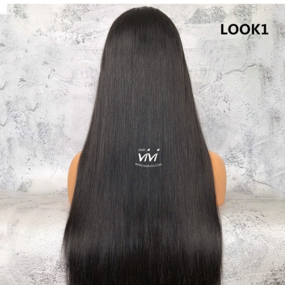 22 inch Virgin Indian Frontal Wig - Picture 2 of 2